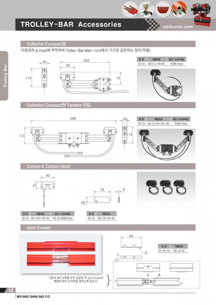 Công ty TNHH MTT Hàn Quốc Ray điện cầu trục - Trolley Bar 
