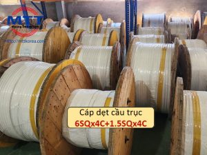 Cáp dẹt cầu trục 6SQx4C+1.5SQx4C