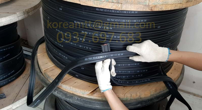 Công ty TNHH MTT Hàn Quốc Cáp điện cầu trục 4SQx4C+1.5SQx4C 