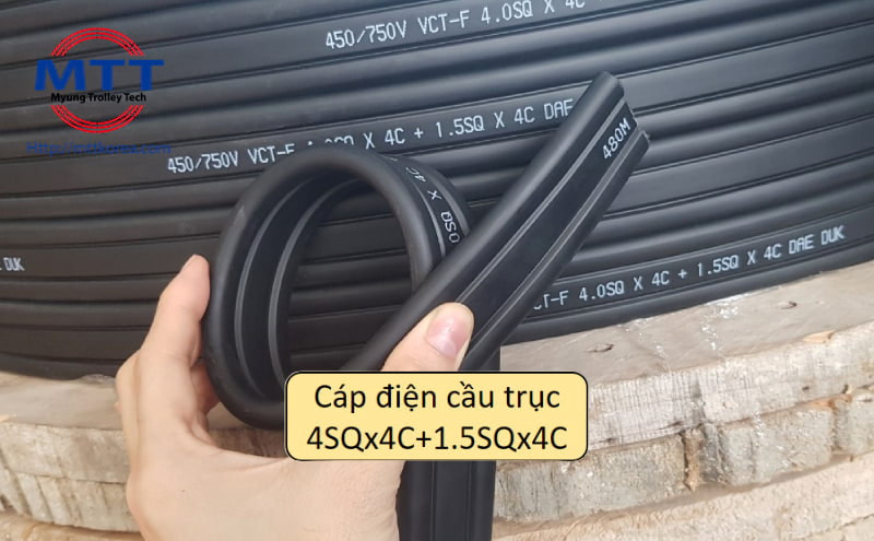Công ty TNHH MTT Hàn Quốc Cáp điện cầu trục 4SQx4C+1.5SQx4C 
