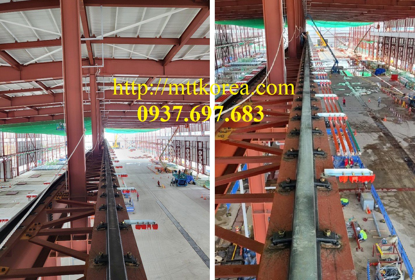 Công ty TNHH MTT Hàn Quốc Ray điện an toàn 500A cầu trục nhà xưởng Công ty TNHH MTT Hàn Quốc Ray điện an toàn 500A cầu trục nhà xưởng