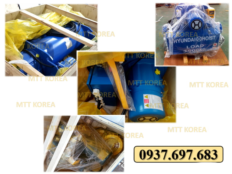 Công ty TNHH MTT Hàn Quốc Palang cáp điện 3 tấn dầm đơn Hyundai Công ty TNHH MTT Hàn Quốc Palang cáp điện 3 tấn dầm đơn Hyundai