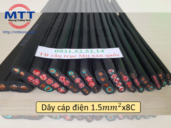 Cáp dẹt cầu trục 1.5SQx8C
