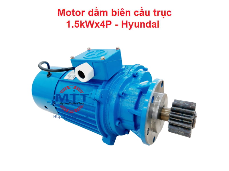 Motor Hyundai dầm biên cầu trục 1.5kWx4P