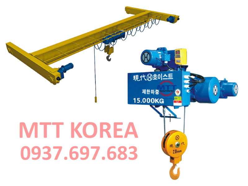 Palang Hyundai 15 tấn dầm đơn