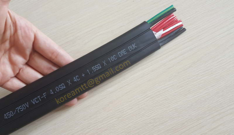 Công ty TNHH MTT Hàn Quốc Cáp dẹt cầu trục 4SQx4C+1.5SQx10C 