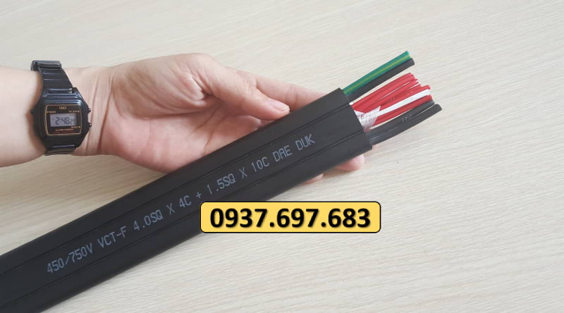 Công ty TNHH MTT Hàn Quốc Cáp dẹt cầu trục 4SQx4C+1.5SQx10C 