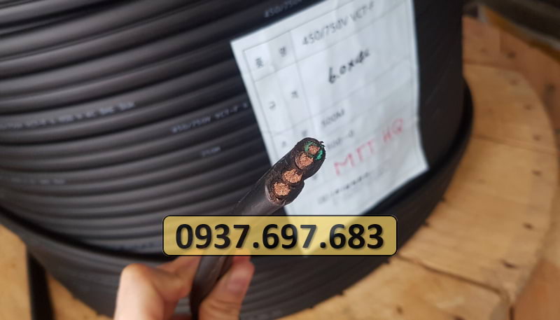 Công ty TNHH MTT Hàn Quốc Cáp điện cầu trục 6SQx4C Công ty TNHH MTT Hàn Quốc Cáp điện cầu trục 6SQx4C