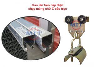 Con lăn treo cáp điện cầu trục