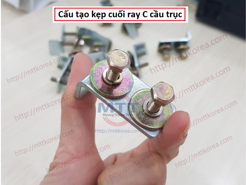 Công ty TNHH MTT Hàn Quốc Kẹp cuối ray C cầu trục Công ty TNHH MTT Hàn Quốc Kẹp cuối ray C cầu trục