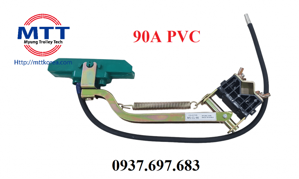 Chổi tiếp điện cầu trục 90A PVC (xanh)