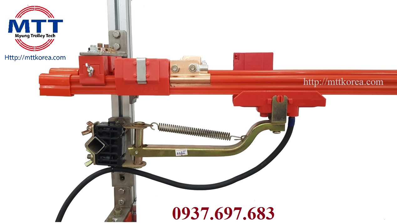 Công ty TNHH MTT Hàn Quốc Chổi lấy điện 90A PVC cầu trục Công ty TNHH MTT Hàn Quốc Chổi lấy điện 90A PVC cầu trục