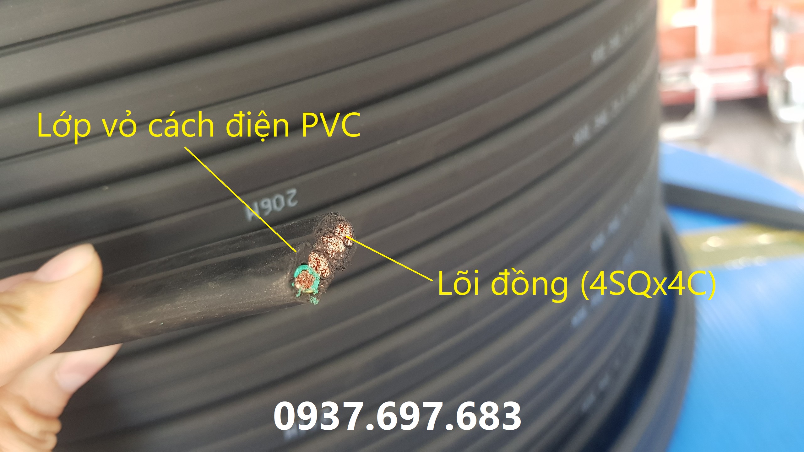 Công ty TNHH MTT Hàn Quốc Cáp dẹt cầu trục 4SQx4C 