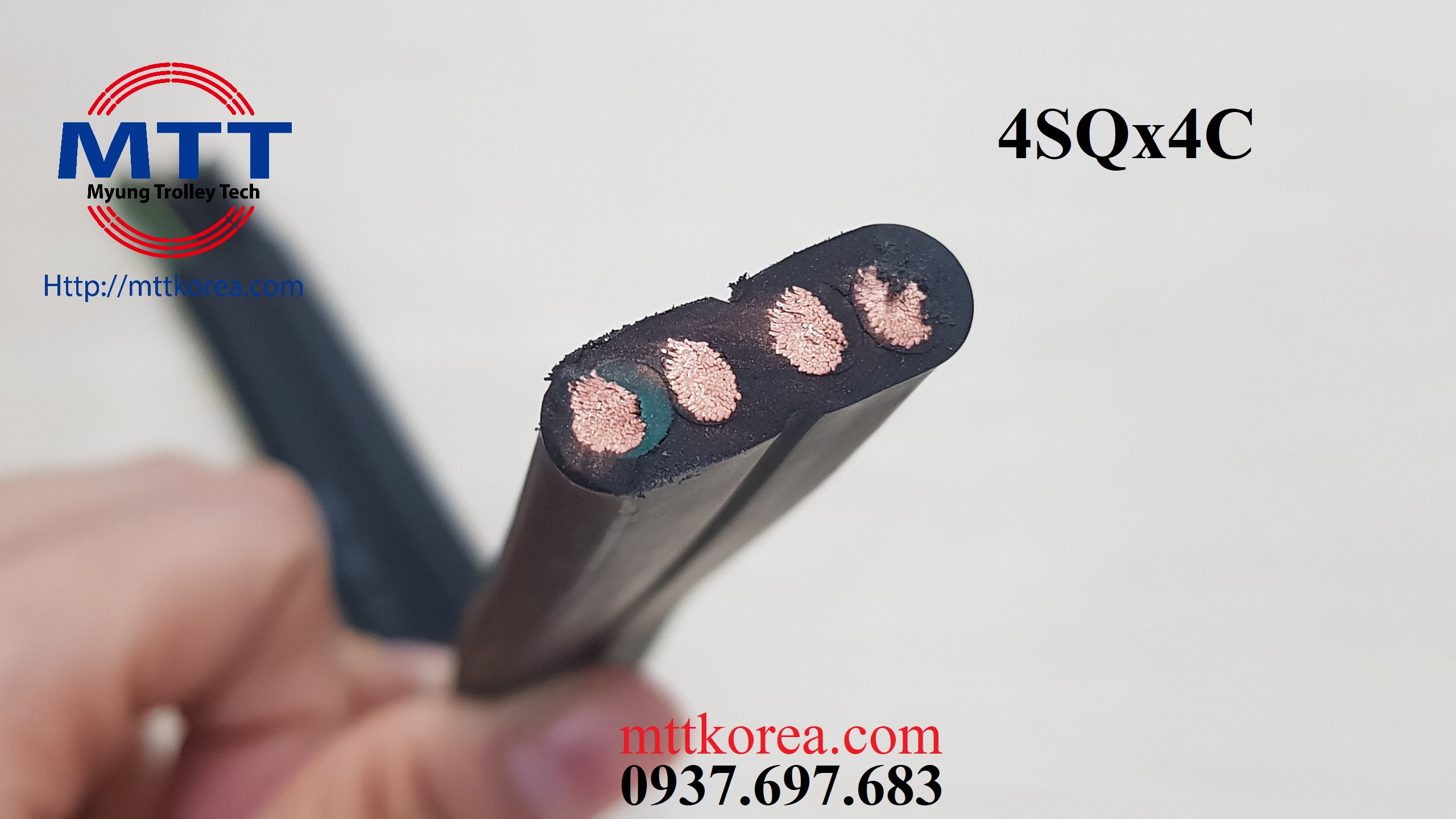 Công ty TNHH MTT Hàn Quốc Cáp dẹt cầu trục 4SQx4C 