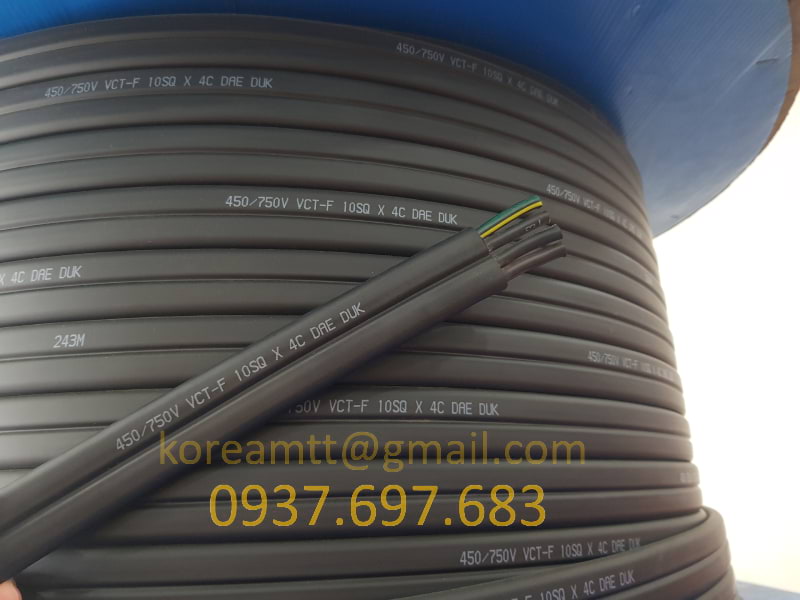 Công ty TNHH MTT Hàn Quốc Dây cáp dẹt cầu trục 10SQx4C 