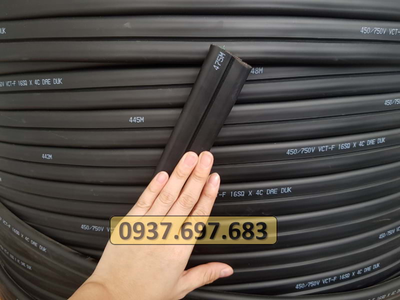 Công ty TNHH MTT Hàn Quốc Cáp điện cầu trục 16SQx4C Công ty TNHH MTT Hàn Quốc Cáp điện cầu trục 16SQx4C