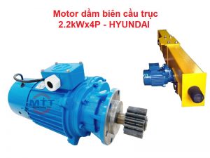 Motor dầm biên cầu trục Hyundai