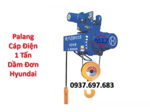 Palang cáp điện 1 tấn dầm đơn Hyundai