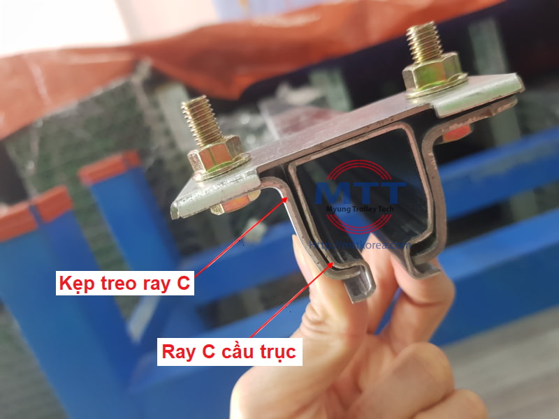 Công ty TNHH MTT Hàn Quốc Kẹp treo ray chữ C cầu trục Công ty TNHH MTT Hàn Quốc Kẹp treo ray chữ C cầu trục