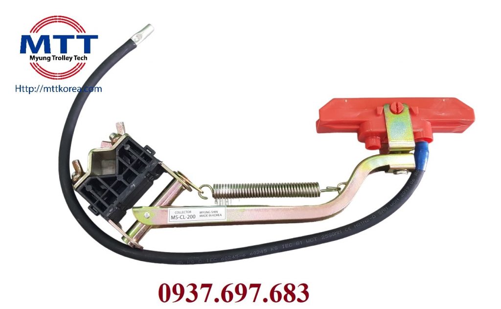 Chổi lấy điện cầu trục 200A PVC (Hàn Quốc)