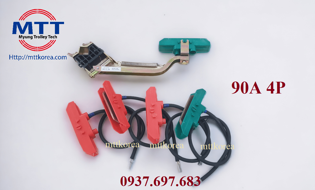 Công ty TNHH MTT Hàn Quốc Chổi lấy điện 90A PVC cầu trục Công ty TNHH MTT Hàn Quốc Chổi lấy điện 90A PVC cầu trục