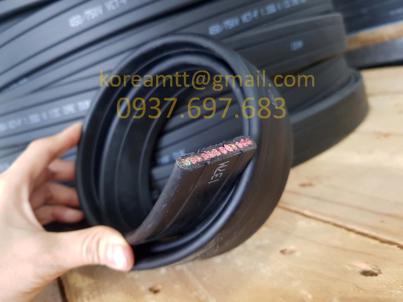 Công ty TNHH MTT Hàn Quốc Cáp điện dẹt cầu trục 1.5SQx12C 