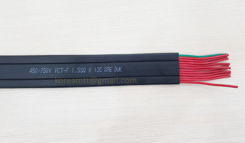 Công ty TNHH MTT Hàn Quốc Cáp điện dẹt cầu trục 1.5SQx12C 