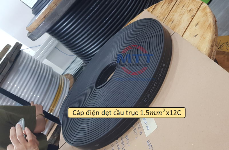 Công ty TNHH MTT Hàn Quốc Cáp điện dẹt cầu trục 1.5SQx12C 