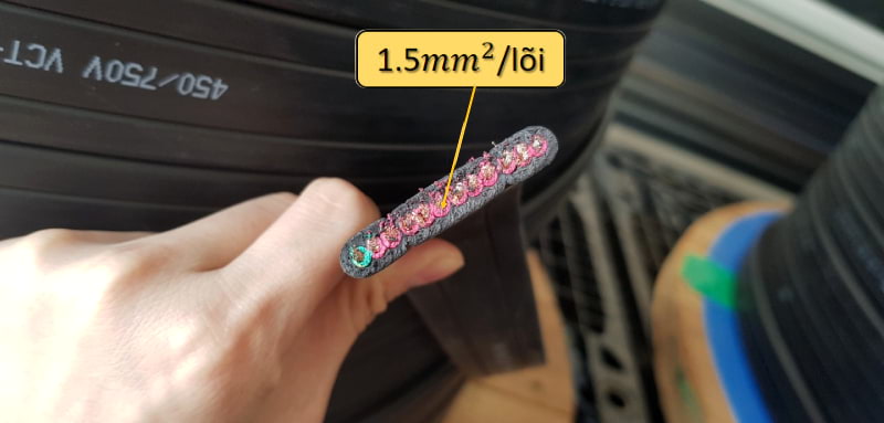Công ty TNHH MTT Hàn Quốc Cáp điện dẹt cầu trục 1.5SQx12C 