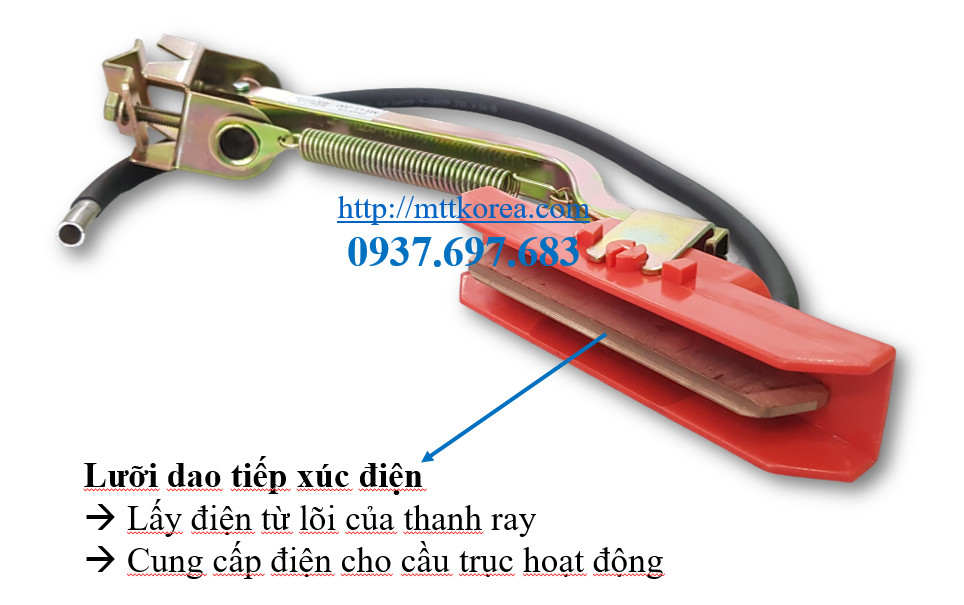Công ty TNHH MTT Hàn Quốc Tay lấy điện cầu trục 200A Công ty TNHH MTT Hàn Quốc Tay lấy điện cầu trục 200A