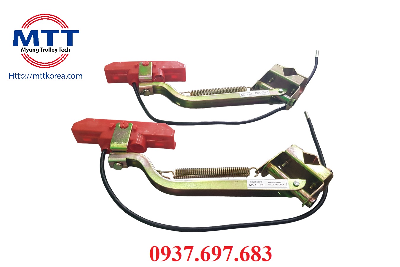 Công ty TNHH MTT Hàn Quốc Chổi tiếp điện cầu trục 60A Công ty TNHH MTT Hàn Quốc Chổi tiếp điện cầu trục 60A