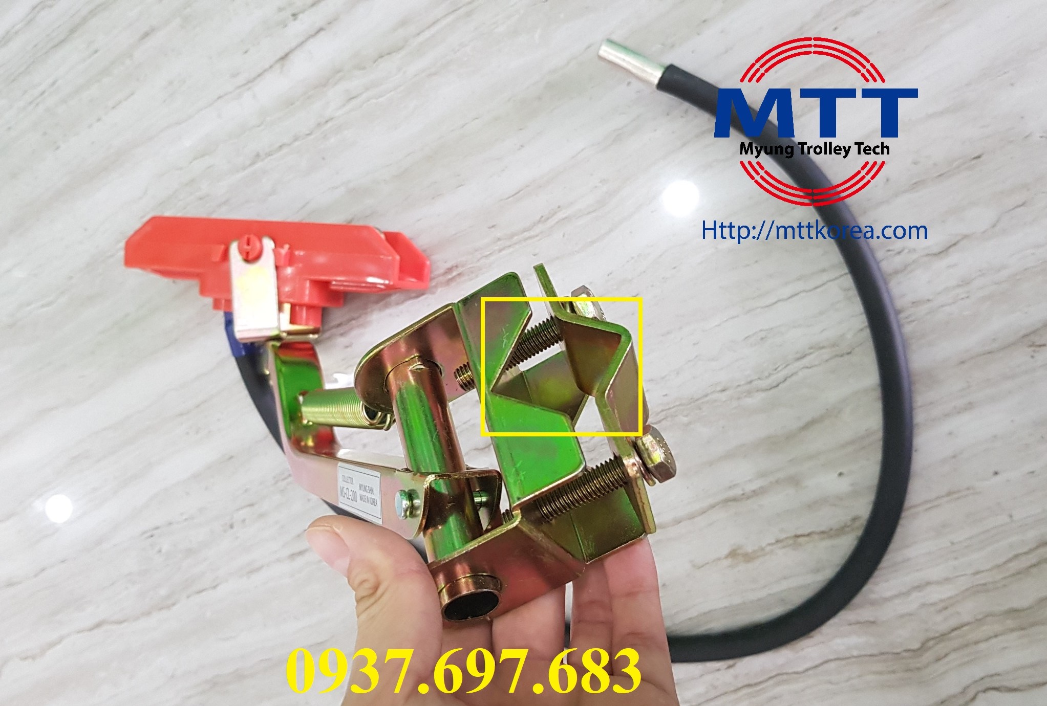 Công ty TNHH MTT Hàn Quốc Tay lấy điện cầu trục 200A Công ty TNHH MTT Hàn Quốc Tay lấy điện cầu trục 200A