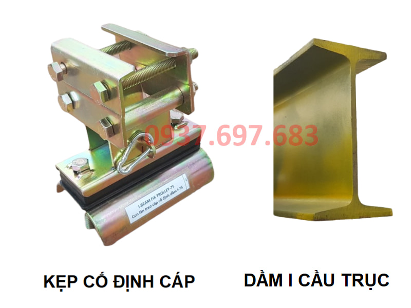 Công ty TNHH MTT Hàn Quốc Kẹp cố định cáp dầm I-75 cầu trục Công ty TNHH MTT Hàn Quốc Kẹp cố định cáp dầm I-75 cầu trục