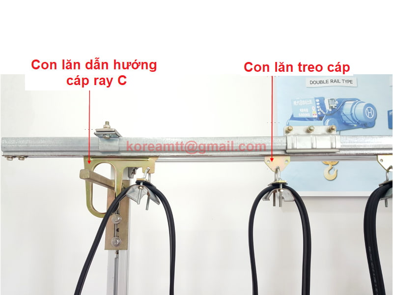 Công ty TNHH MTT Hàn Quốc Con lăn dẫn đầu cáp ray C cầu trục 