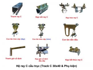 Phụ kiện điện máng C cầu trục