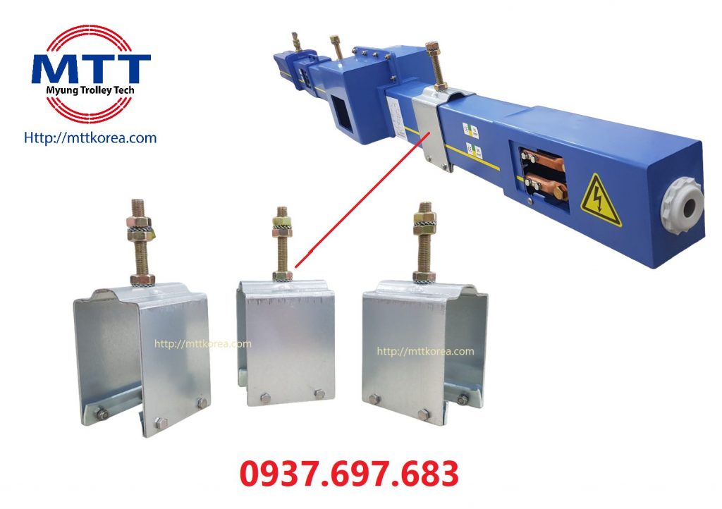 Kẹp cố định ray điện dạng hộp kín
