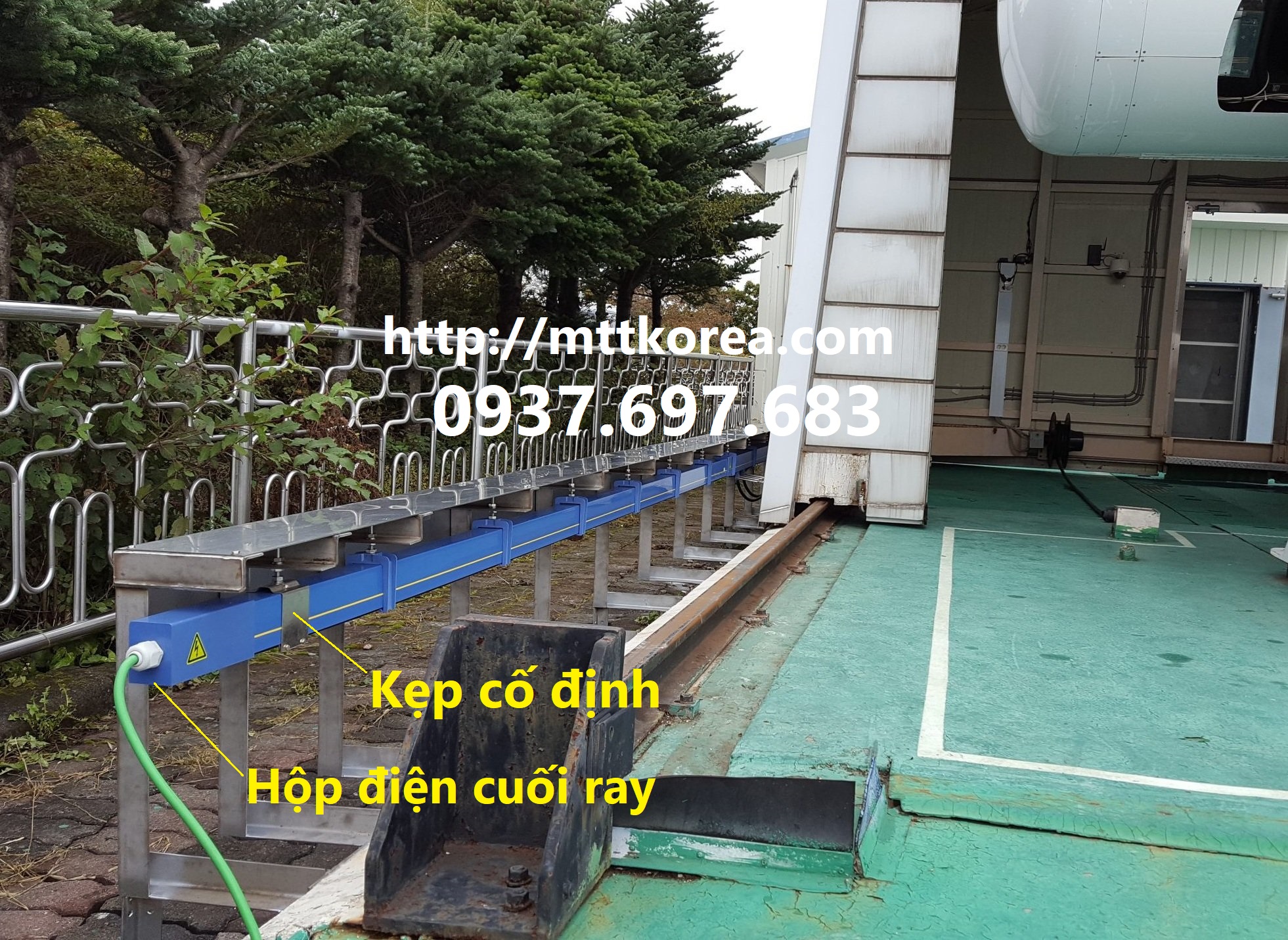 Công ty TNHH MTT Hàn Quốc Kẹp cố định ray hộp kín 4P Công ty TNHH MTT Hàn Quốc Kẹp cố định ray hộp kín 4P
