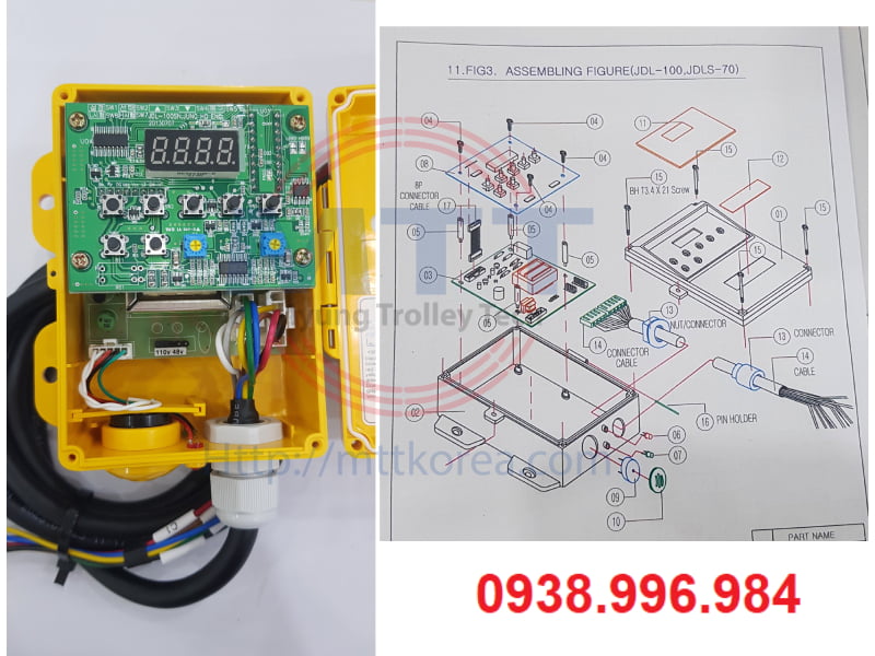 Công ty TNHH MTT Hàn Quốc Báo quá tải tời điện JDL-100 Công ty TNHH MTT Hàn Quốc Báo quá tải tời điện JDL-100