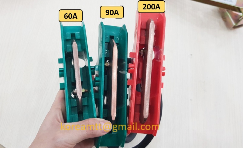 Công ty TNHH MTT Hàn Quốc Lá than chổi điện cầu trục 200A Công ty TNHH MTT Hàn Quốc Lá than chổi điện cầu trục 200A